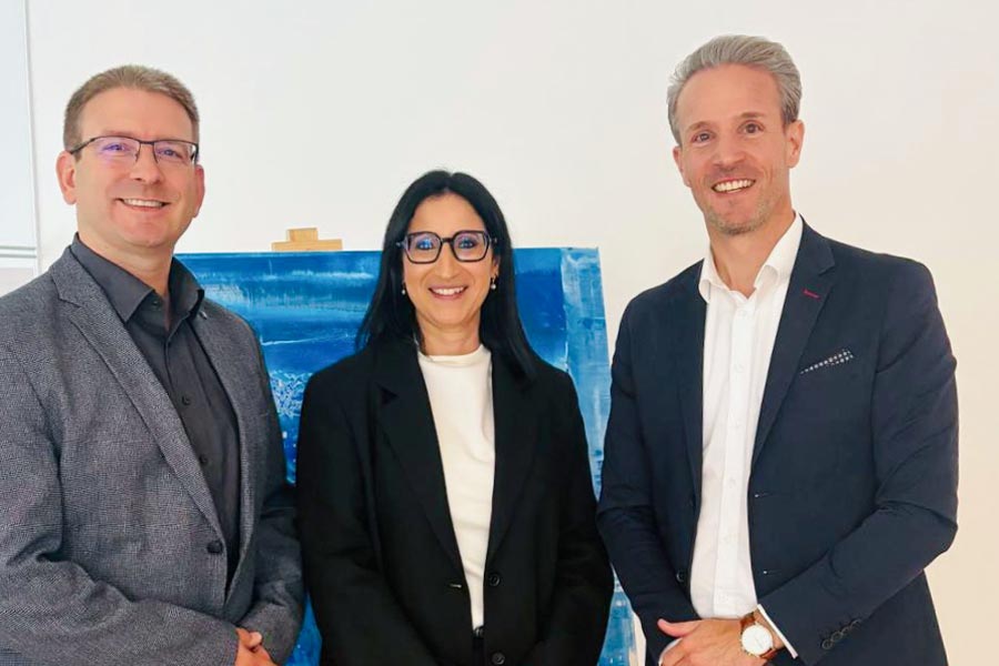 BDS Business Lunch mit Dennis Lohmann, Nadia Hoffmann (Künstlerin) und Axel Kunkel (IHK Präsident Ludwigsburg)